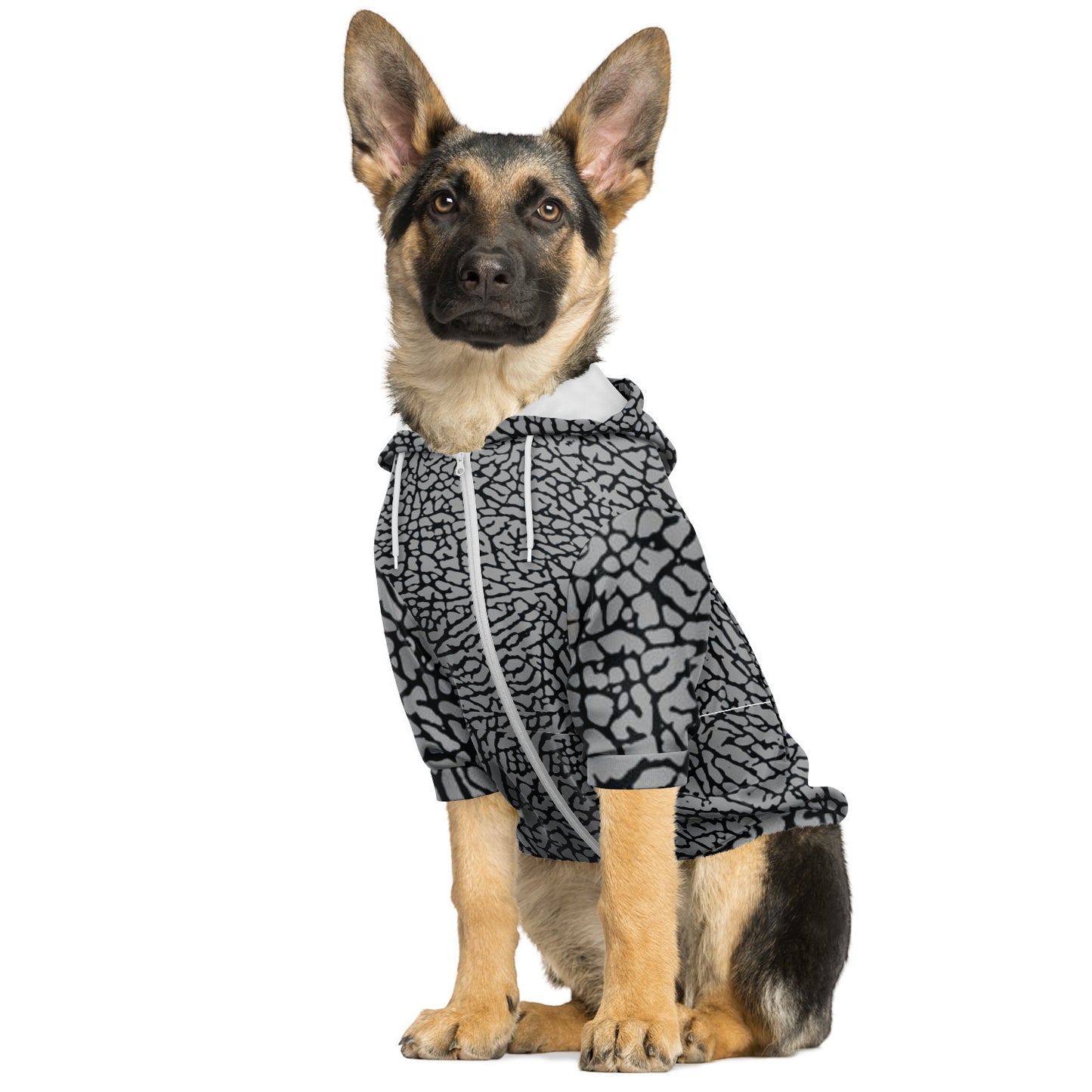 Elephant Print Doggie Hoodie