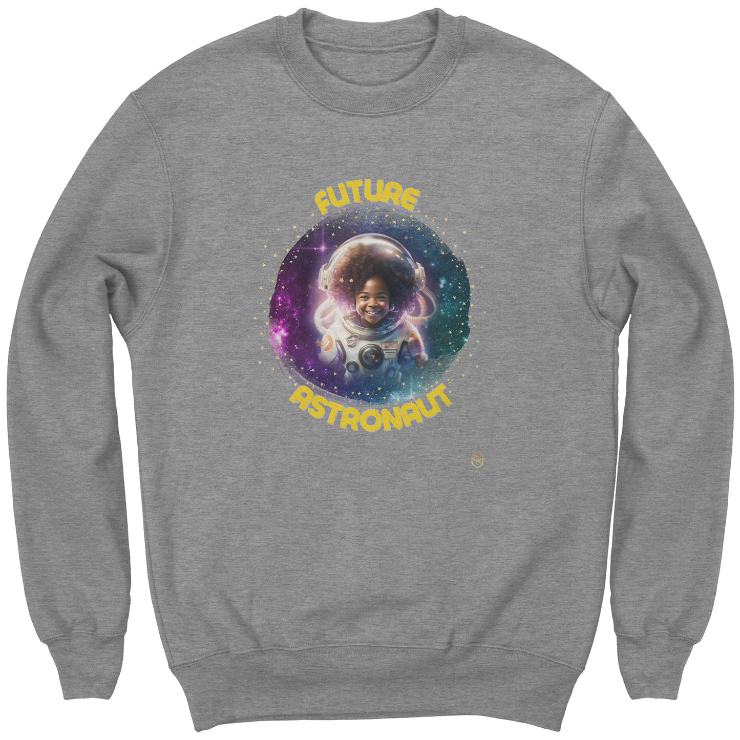 Young Girl's Galactic Explorer Sweatshirt: The Official Astronaut Gear of the Future